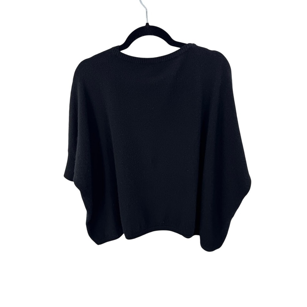 Palmer & Purchase Black 100% Cashmere Batwing Oversized Sweater One Size Womens - Picture 3 of 5